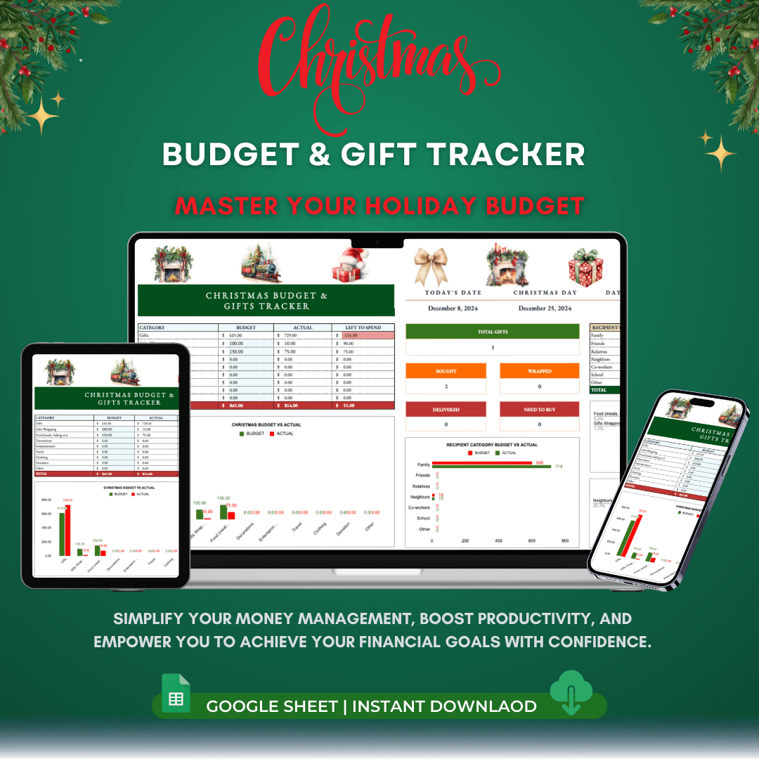 Christmas Planner - Budget & Gift Tracker 🎄