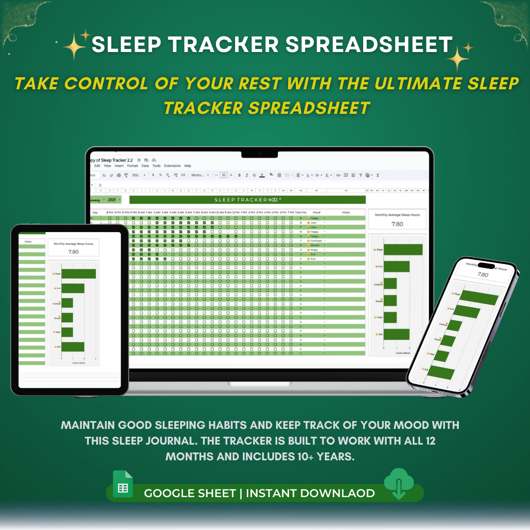 Sleep Tracker Spreadsheet