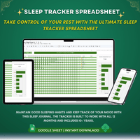 Thumbnail for Sleep Tracker Spreadsheet