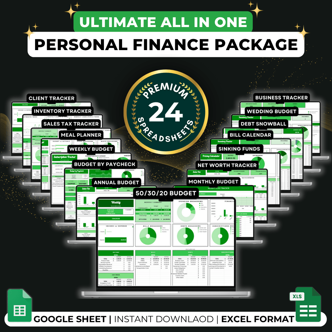 #1 Bundle: All-in-one Personal Finance Package
