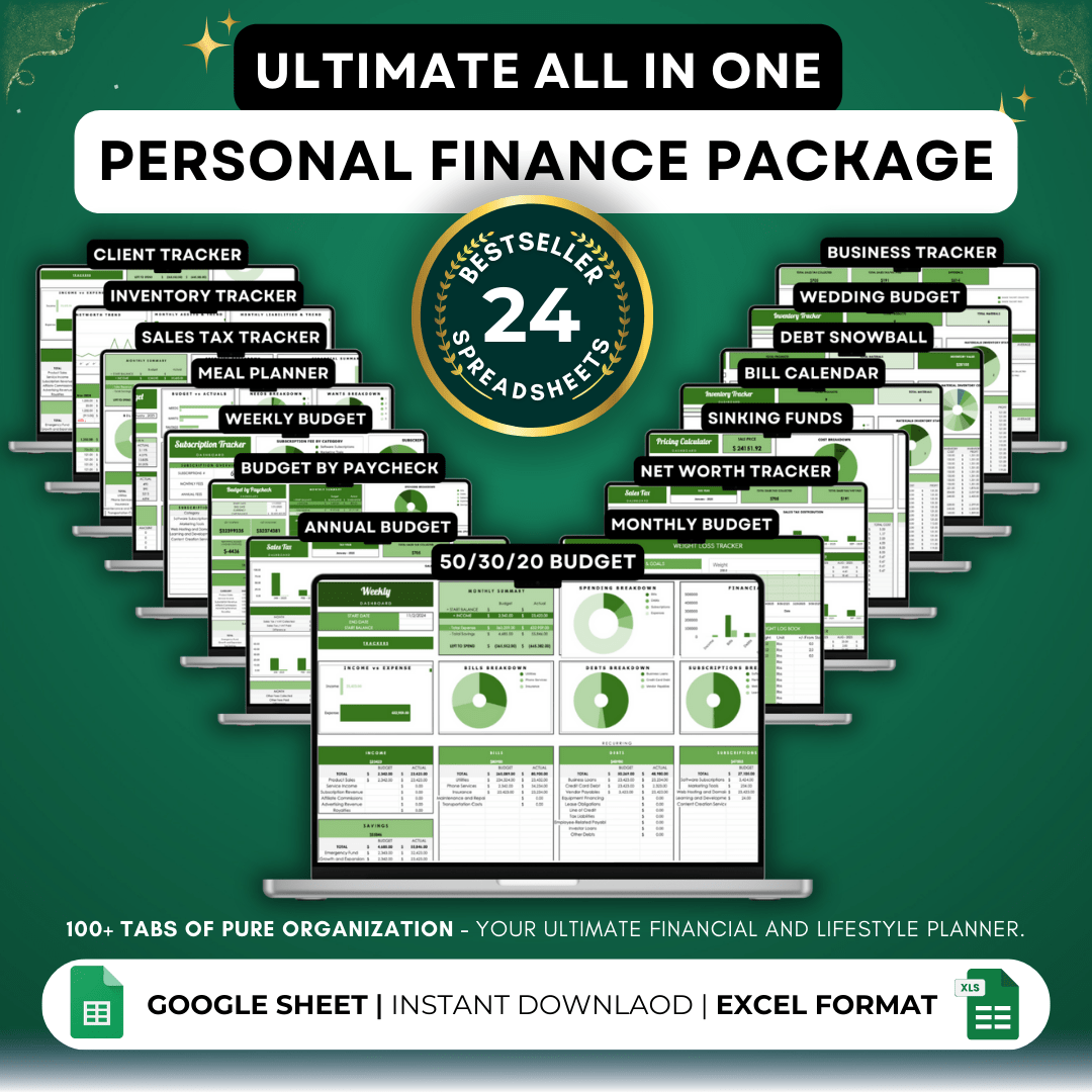 #1 Bundle: All-in-one Personal Finance Package