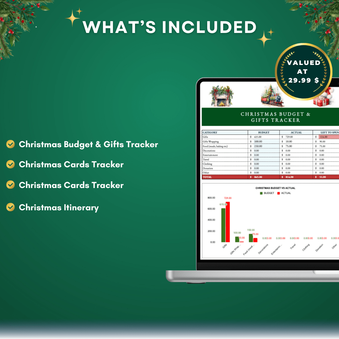 Christmas Planner - Budget & Gift Tracker 🎄