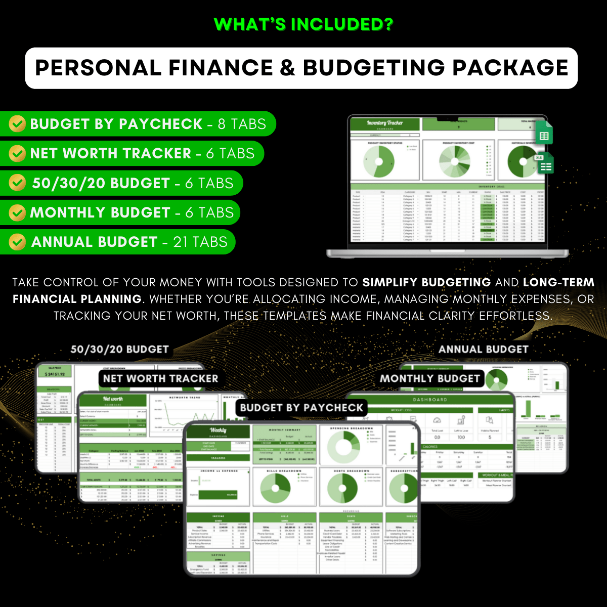 #1 Bundle: All-in-one Personal Finance Package