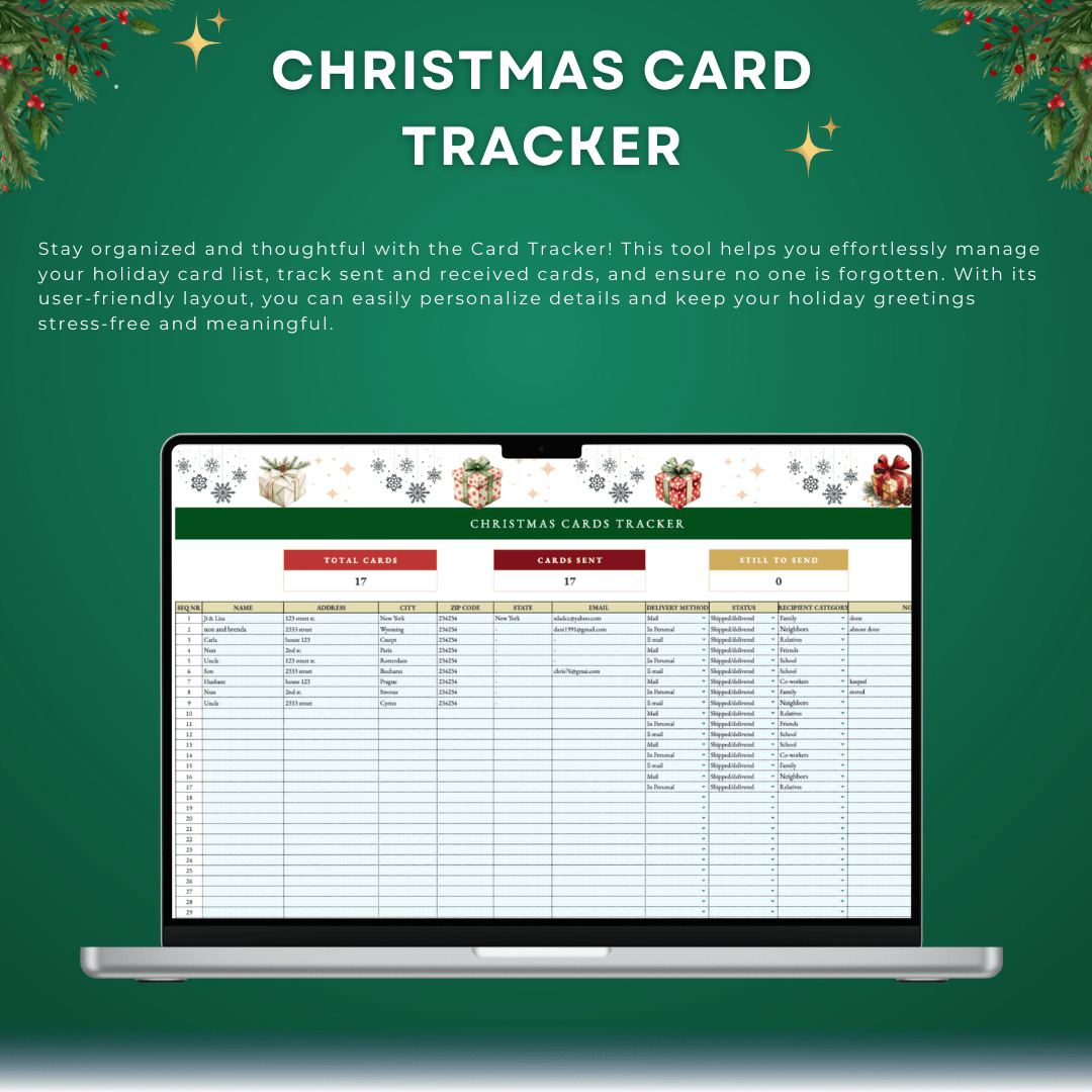 Christmas Planner - Budget & Gift Tracker 🎄