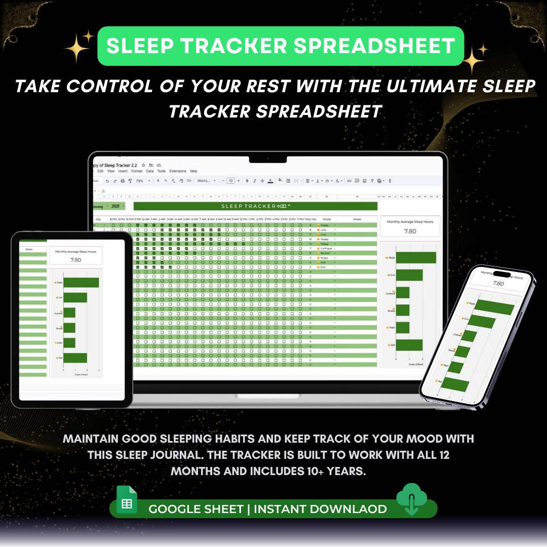 Sleep Tracker Spreadsheet