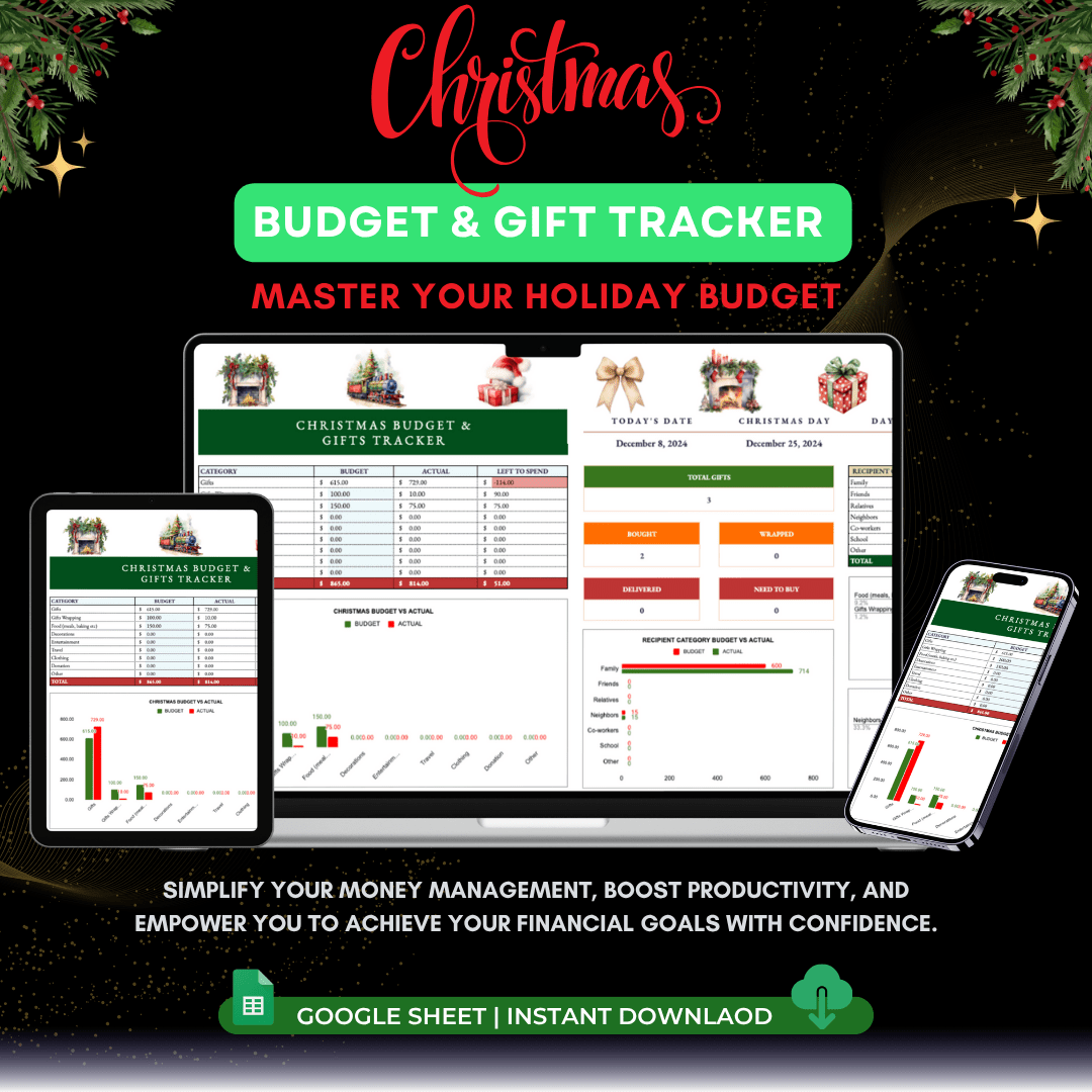 Christmas Planner - Budget & Gift Tracker 🎄