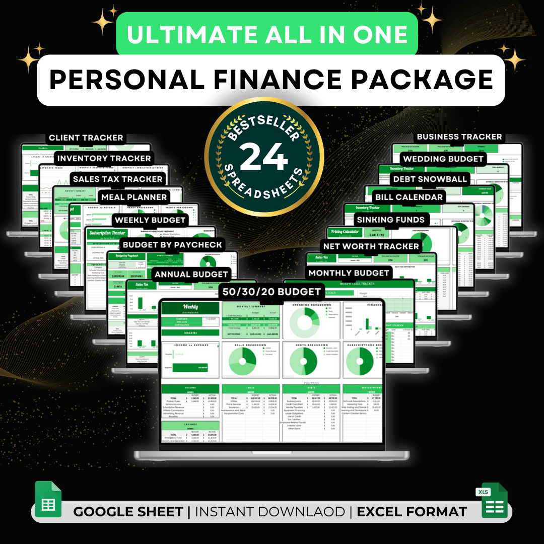 #1 Bundle: All-in-one Personal Finance Package