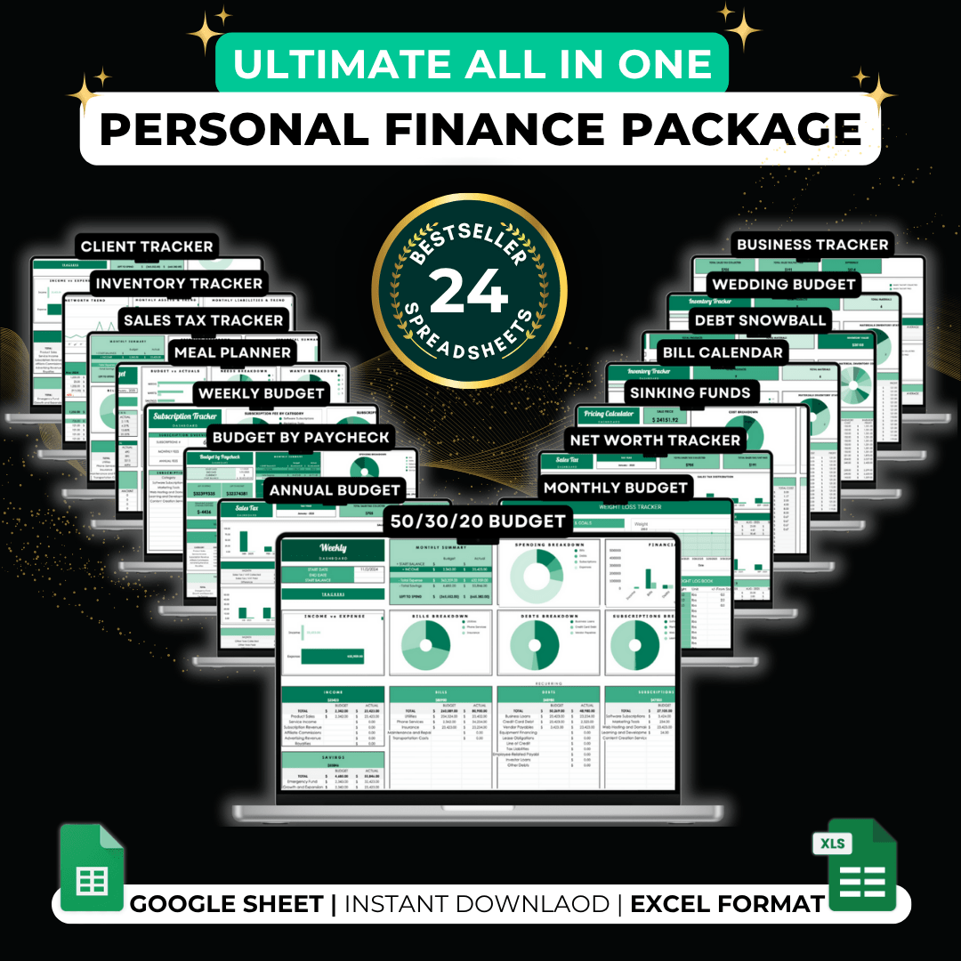 #1 Bundle: All-in-one Personal Finance Package